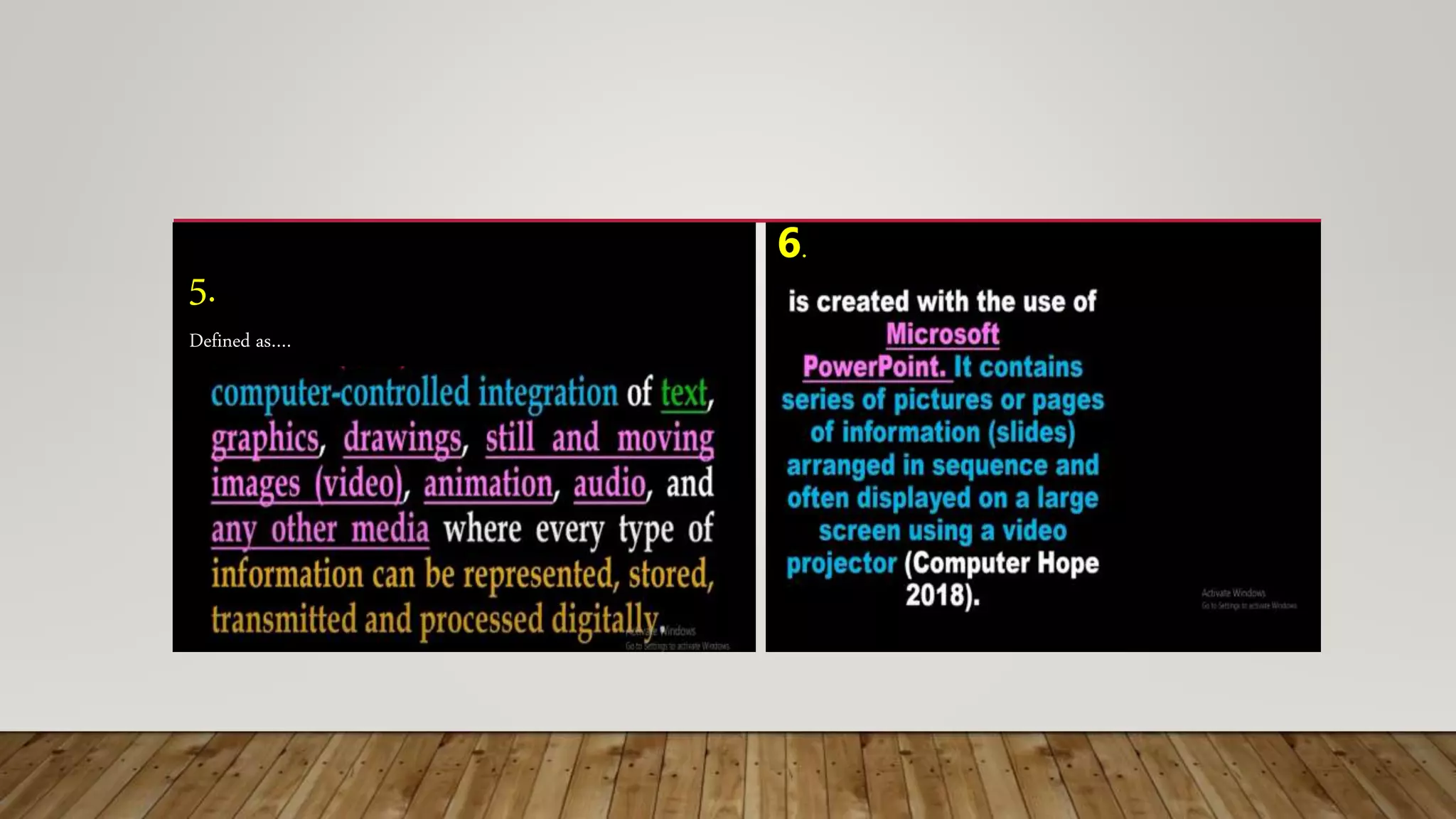 5.
Defined as….
6.