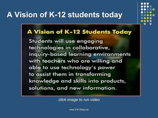 A Vision of K-12 students today click image to run video 