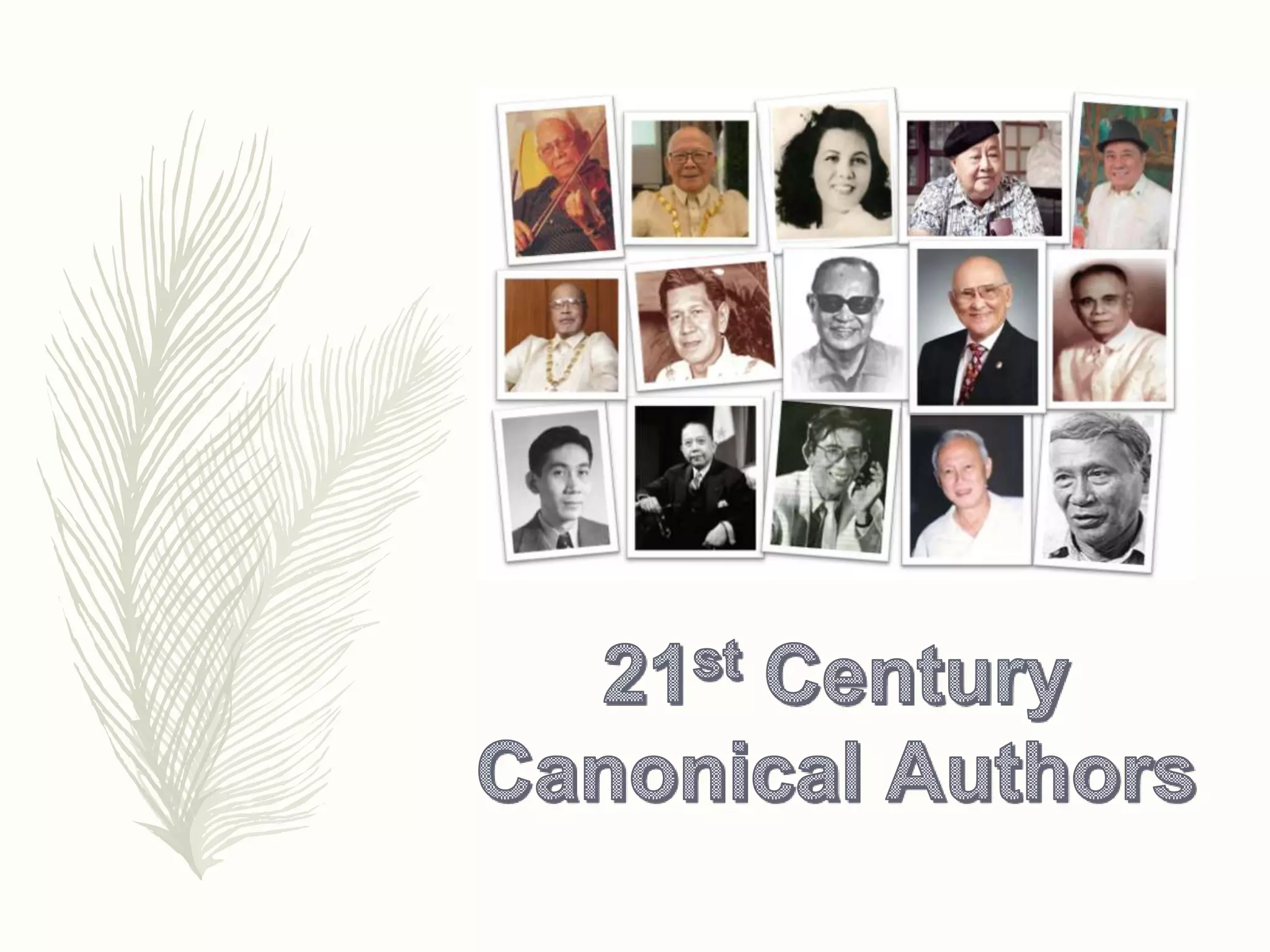 21st Century Canonical Authors