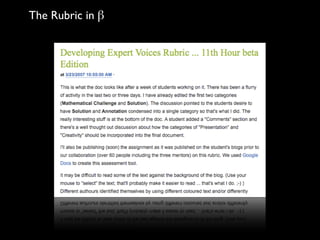 The Rubric in !
 