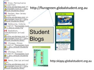 http://flurogreen.globalstudent.org.au
http:skippy.globalstudent.org.au
Student
Blogs
 