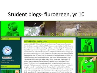 Student blogs- flurogreen, yr 10
 