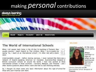 making  personal  contributions  