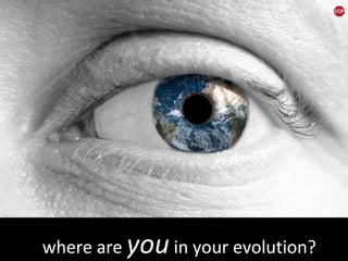 where are  you  in your evolution? 