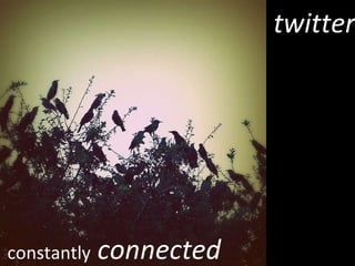 twitter constantly  connected 