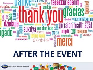 AFTER THE EVENT
 