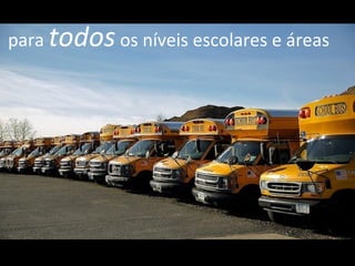 para  todos  os níveis escolares e áreas 