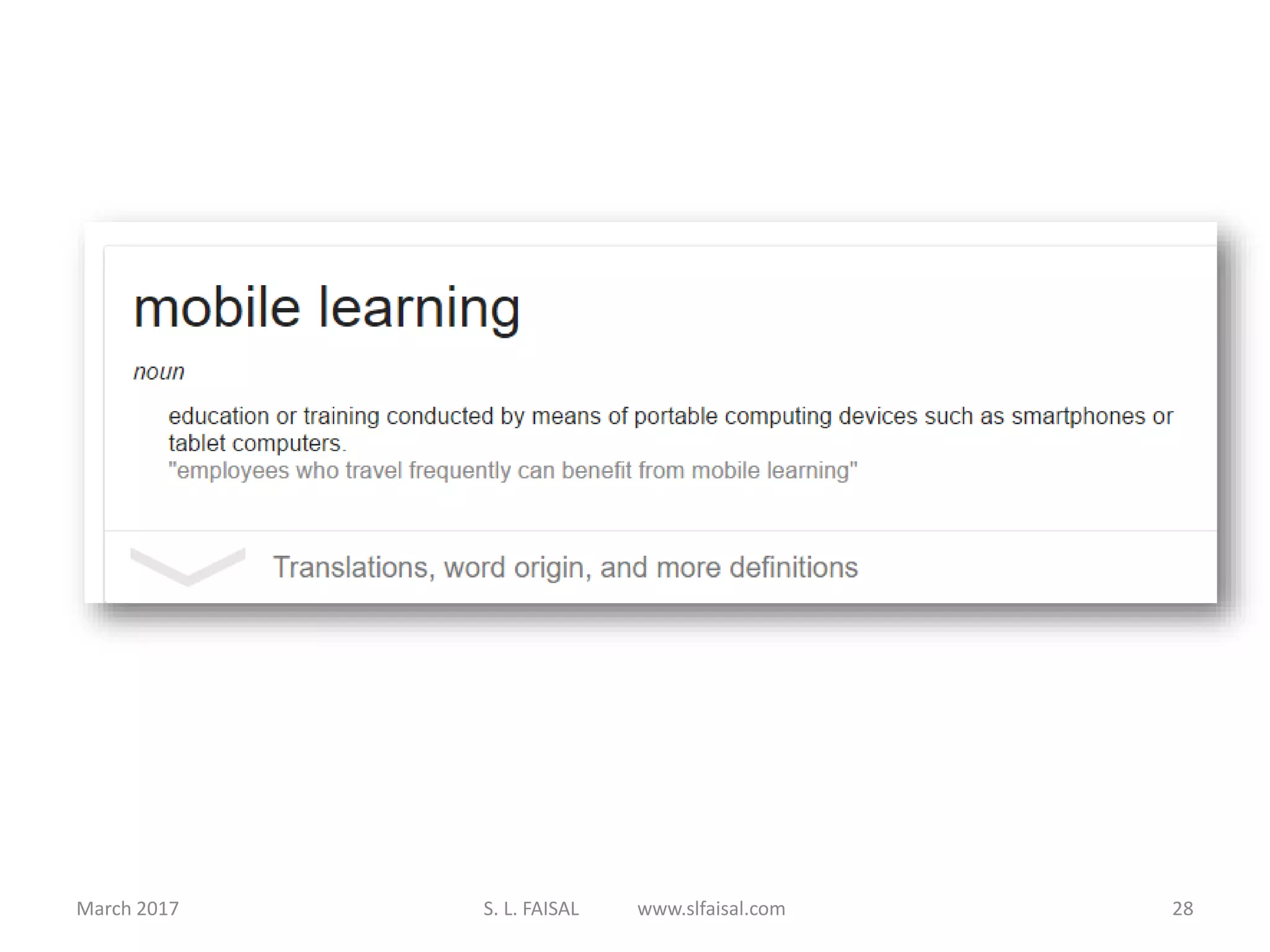 March 2017 S. L. FAISAL www.slfaisal.com 28
 