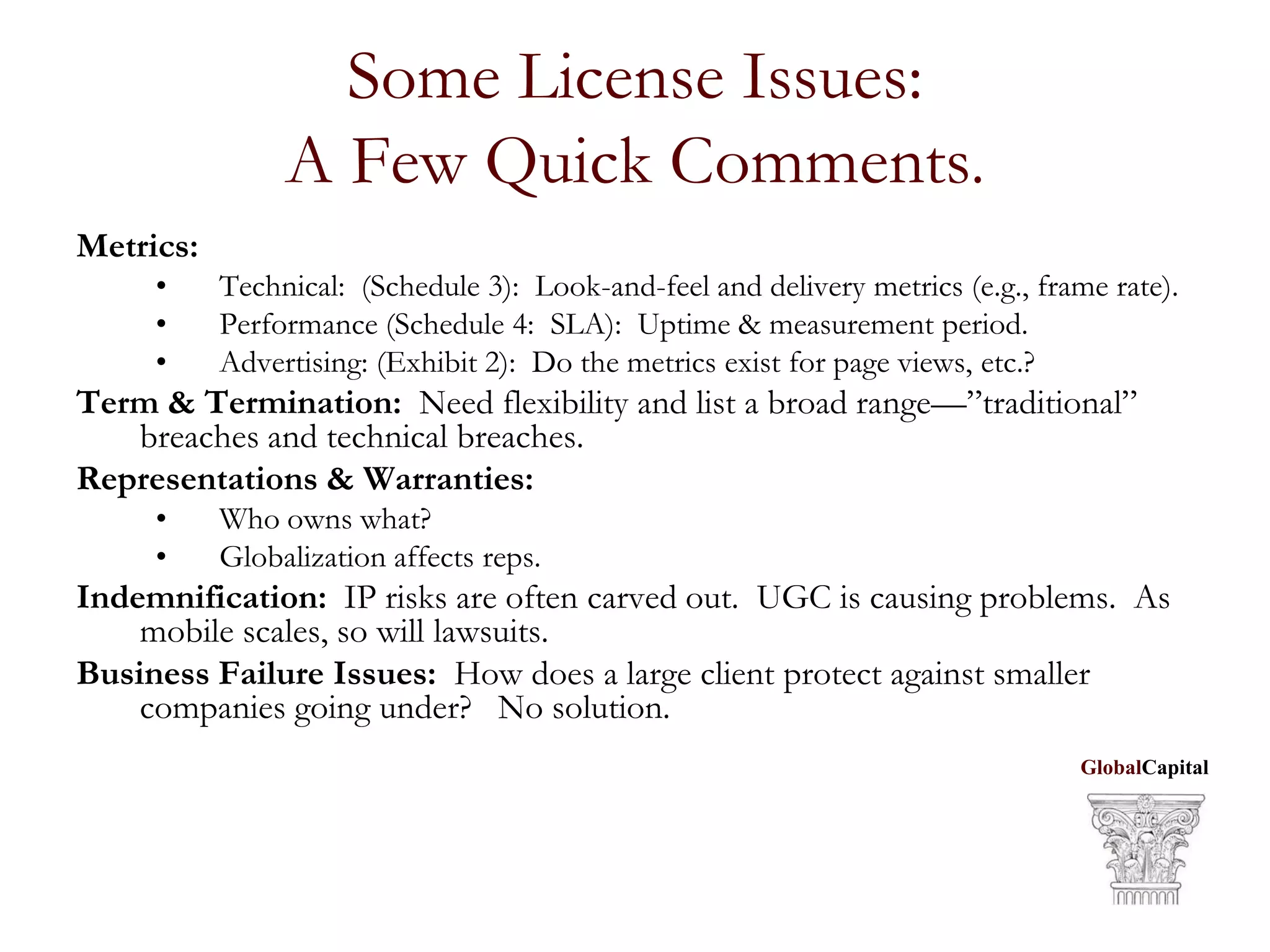 21st Century Licensing Strategies