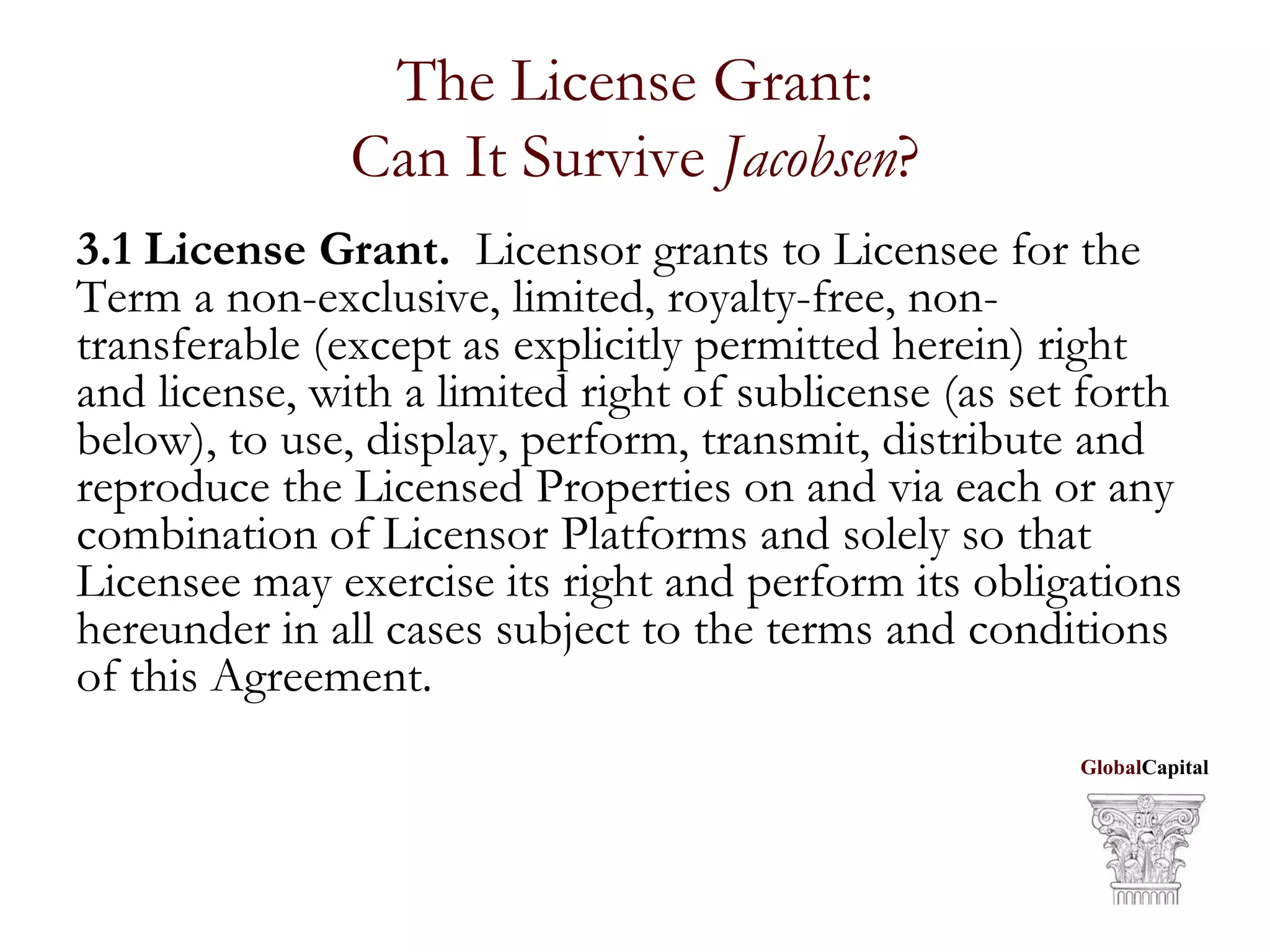 21st Century Licensing Strategies