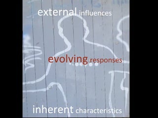 external   influences inherent   characteristics evolving   responses 