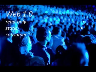 Web 1.0 read-only static consumer 