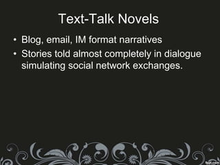 21st Century Literary Genre