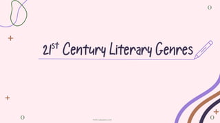 21st Century Literary Genres
O
O
O
WWW.AZSLIDES.COM
 