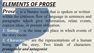 Common Prose Example 21st Century Literature lesson 1.pptx... | PPTX
