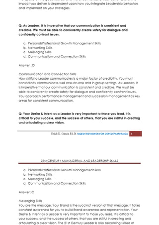 21st century managerial and leadership skills