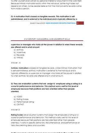 21st century managerial and leadership skills