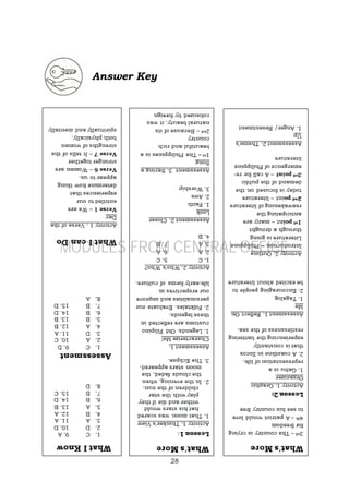 28
Answer Key
MODULES FROM CENTRAL OFFICE
 
