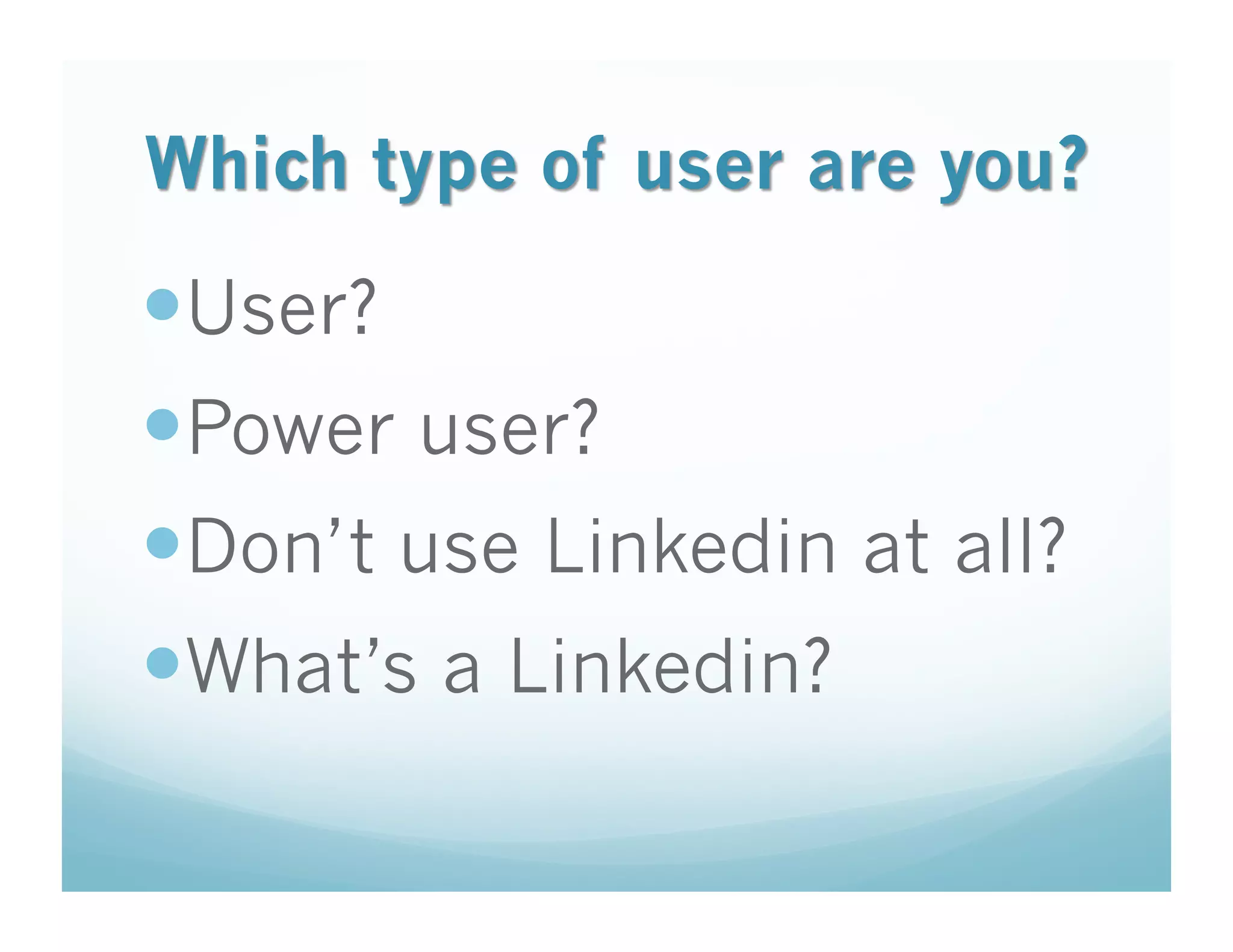 21st Century Networking via Linkedin