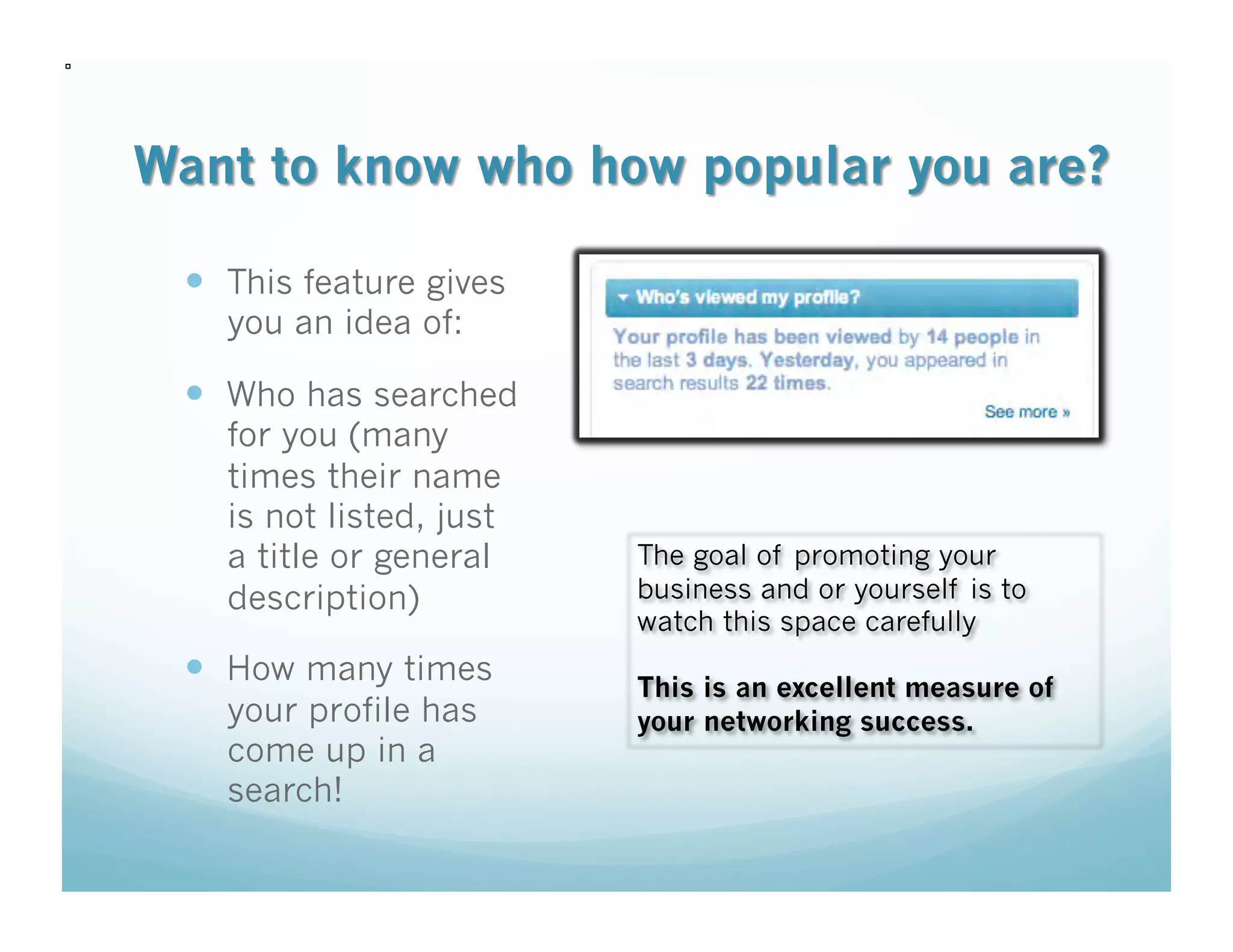 21st Century Networking via Linkedin