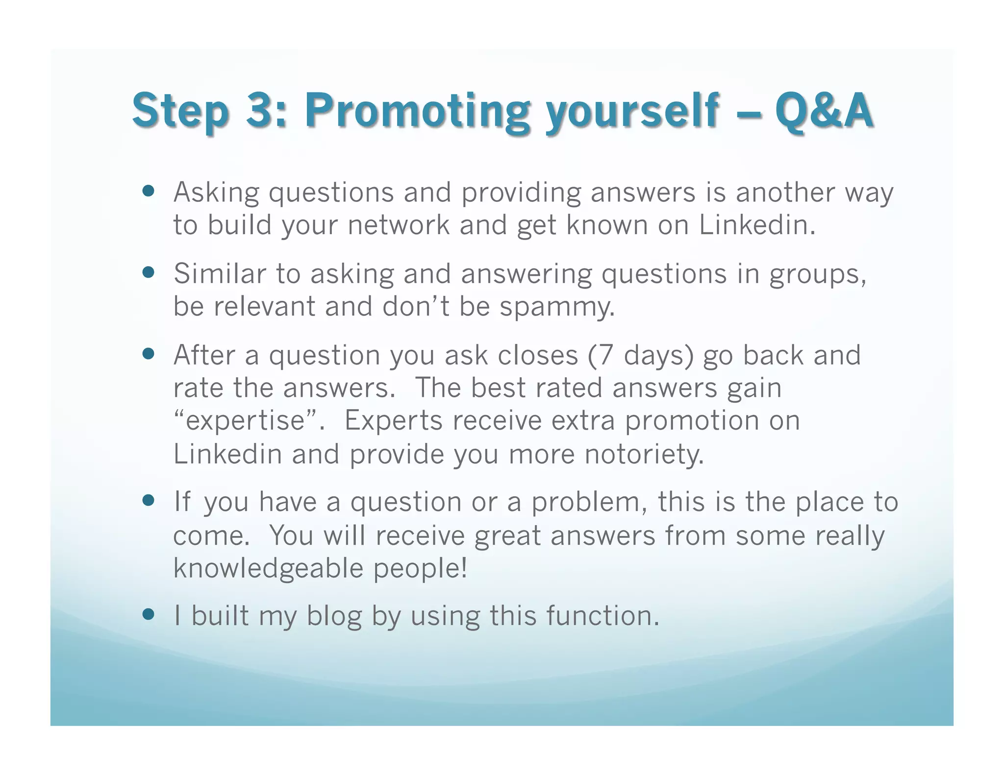 21st Century Networking via Linkedin