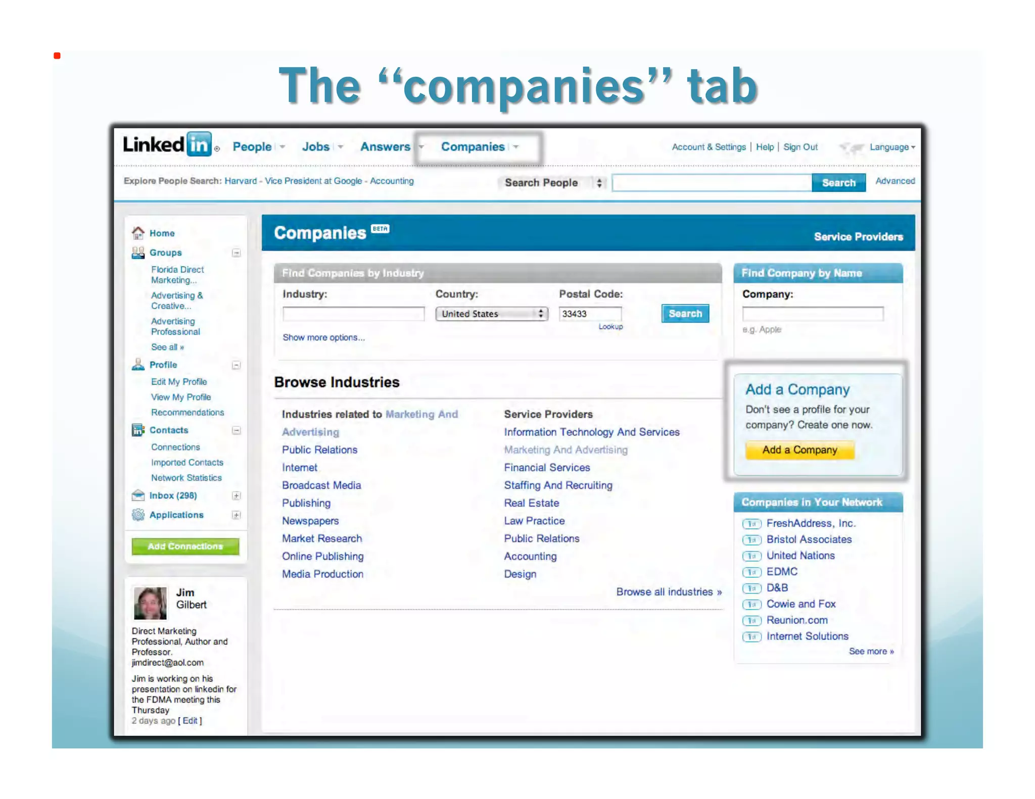 21st Century Networking via Linkedin