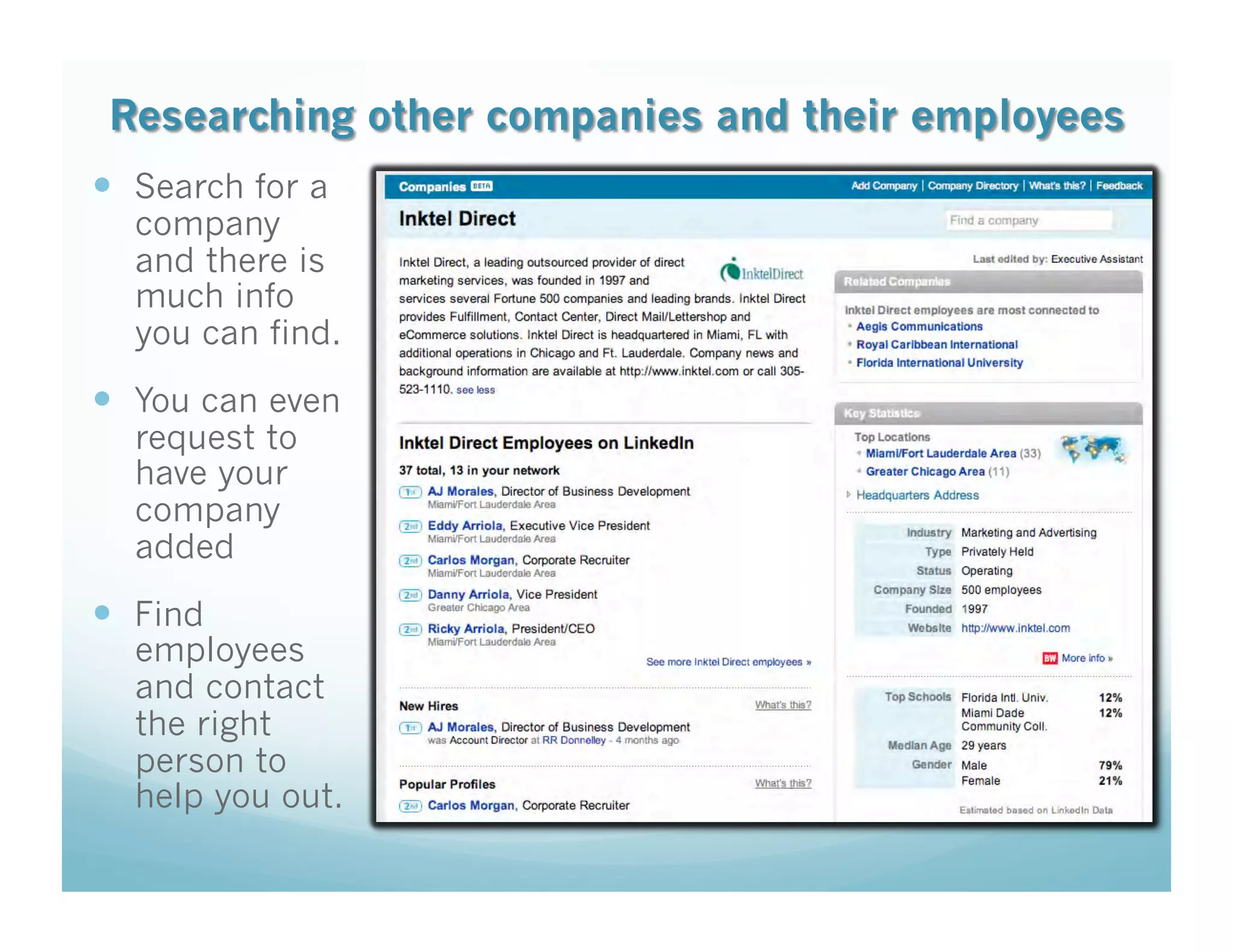 21st Century Networking via Linkedin