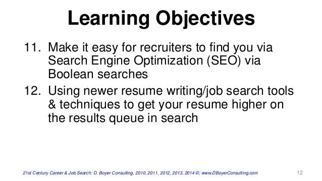 Unfair advantage resume search optimization