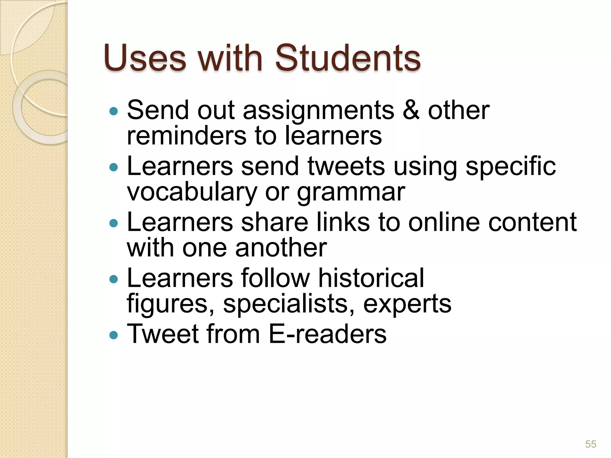 Facebook44US Data for 2010, http://dvice.com/assets_c/2011/02/facbook_vs_twitter_infographic-57359.php