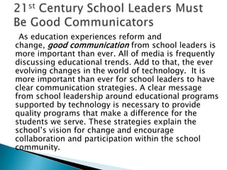 21st century school leaders | PPTX