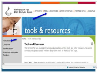 P 21 FrameworkPartnership for 21st Century Skills