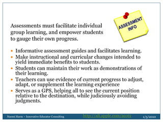 Designing Challenging Lessons and Assessments that allows students to:Become Problem Solvers