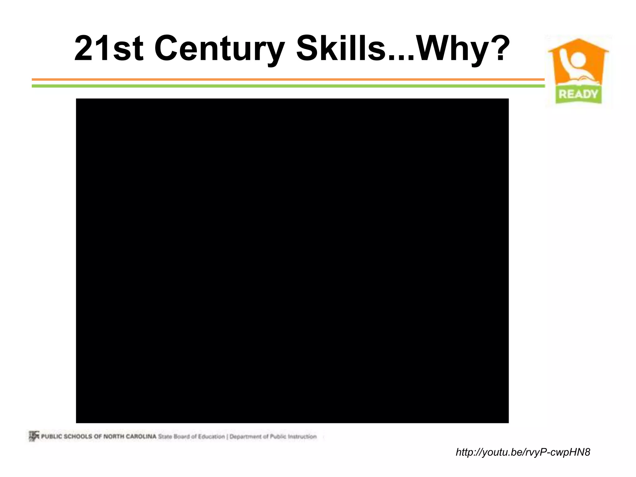 21st Century Skills...Why?




                      http://youtu.be/rvyP-cwpHN8
 