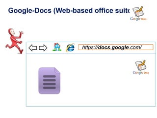 Google-Docs (Web-based office suite)




                     https://docs.google.com/
 