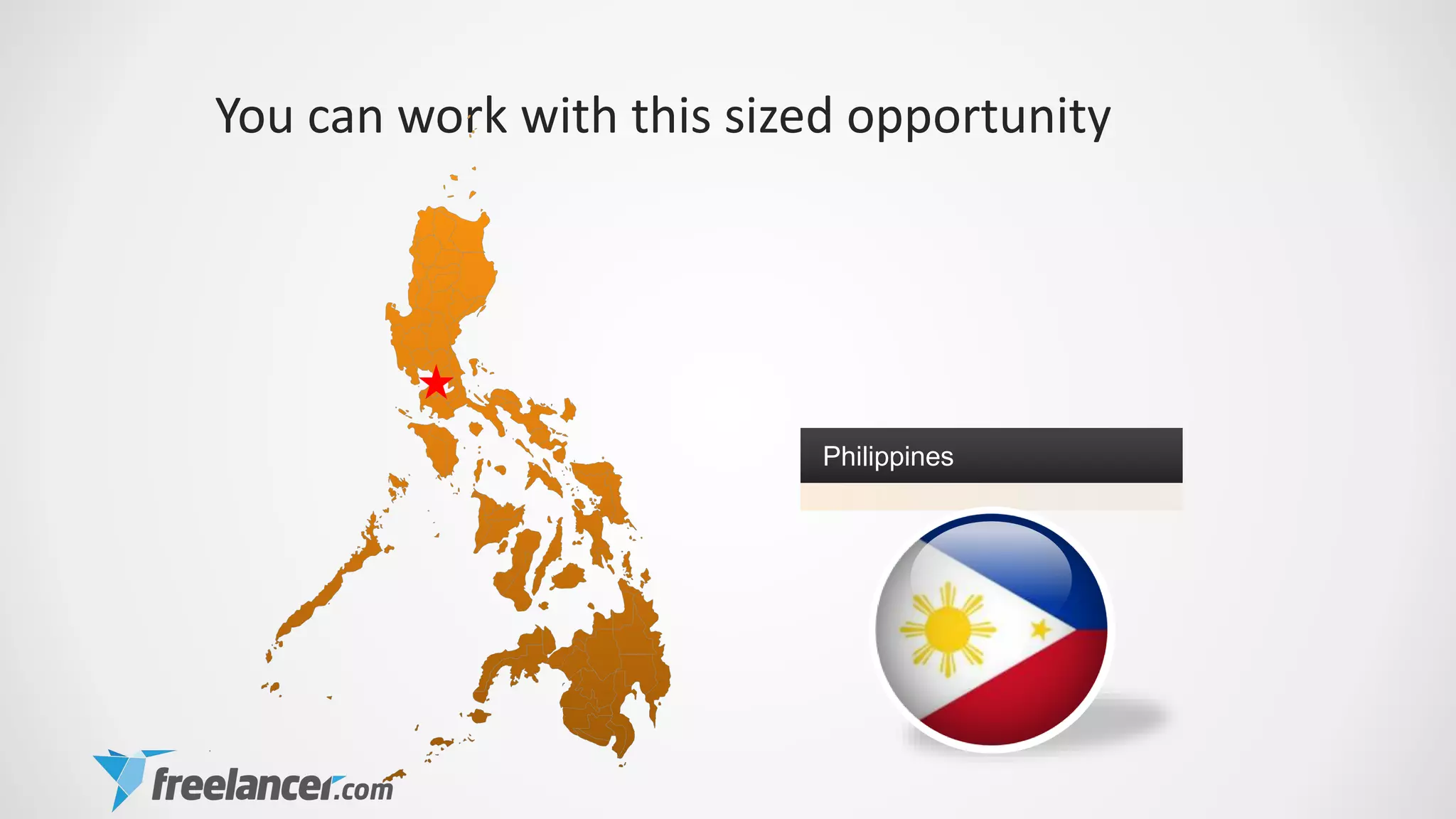 You can work with this sized opportunity
Philippines
 