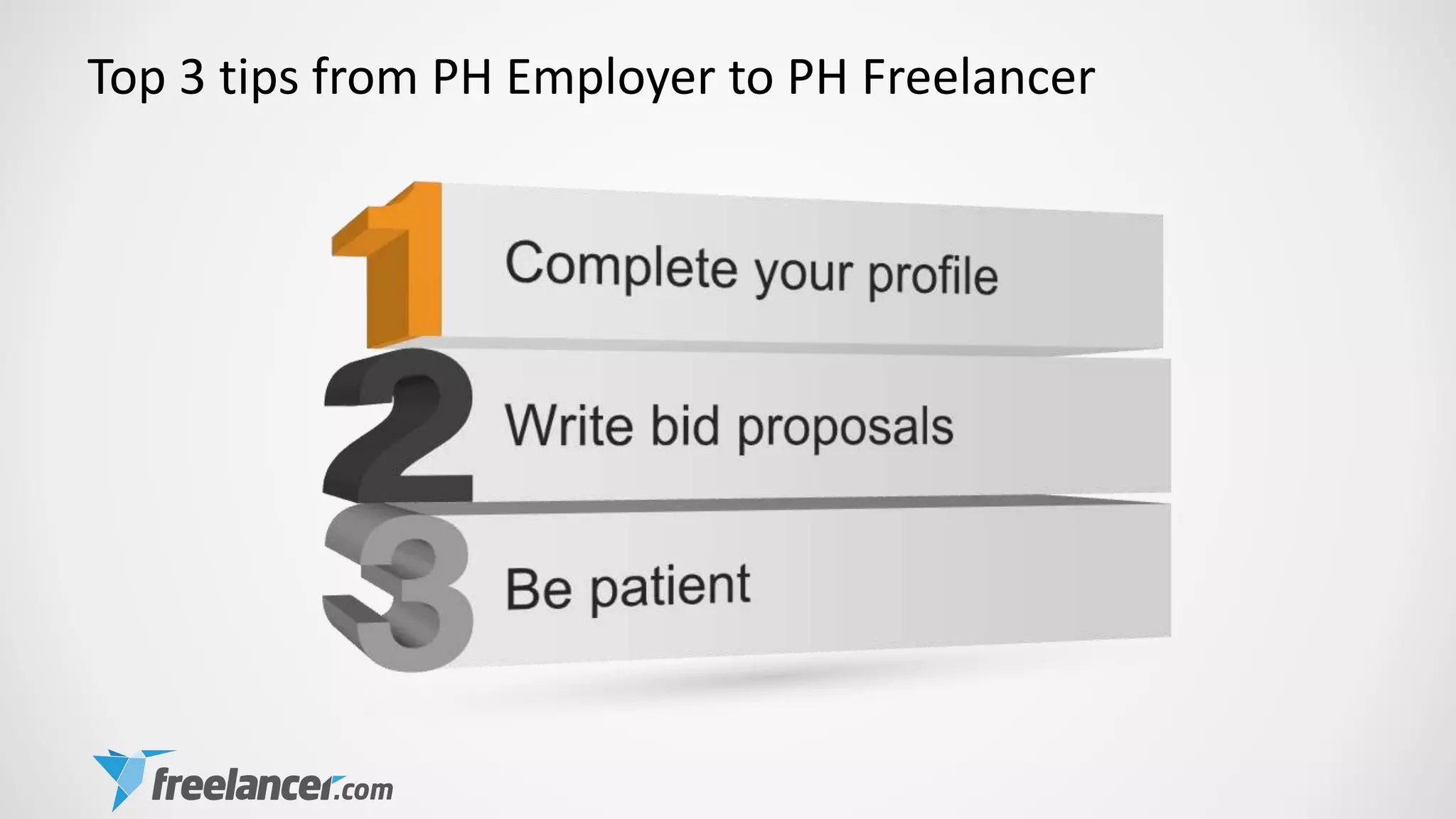 Top 3 tips from PH Employer to PH Freelancer
 