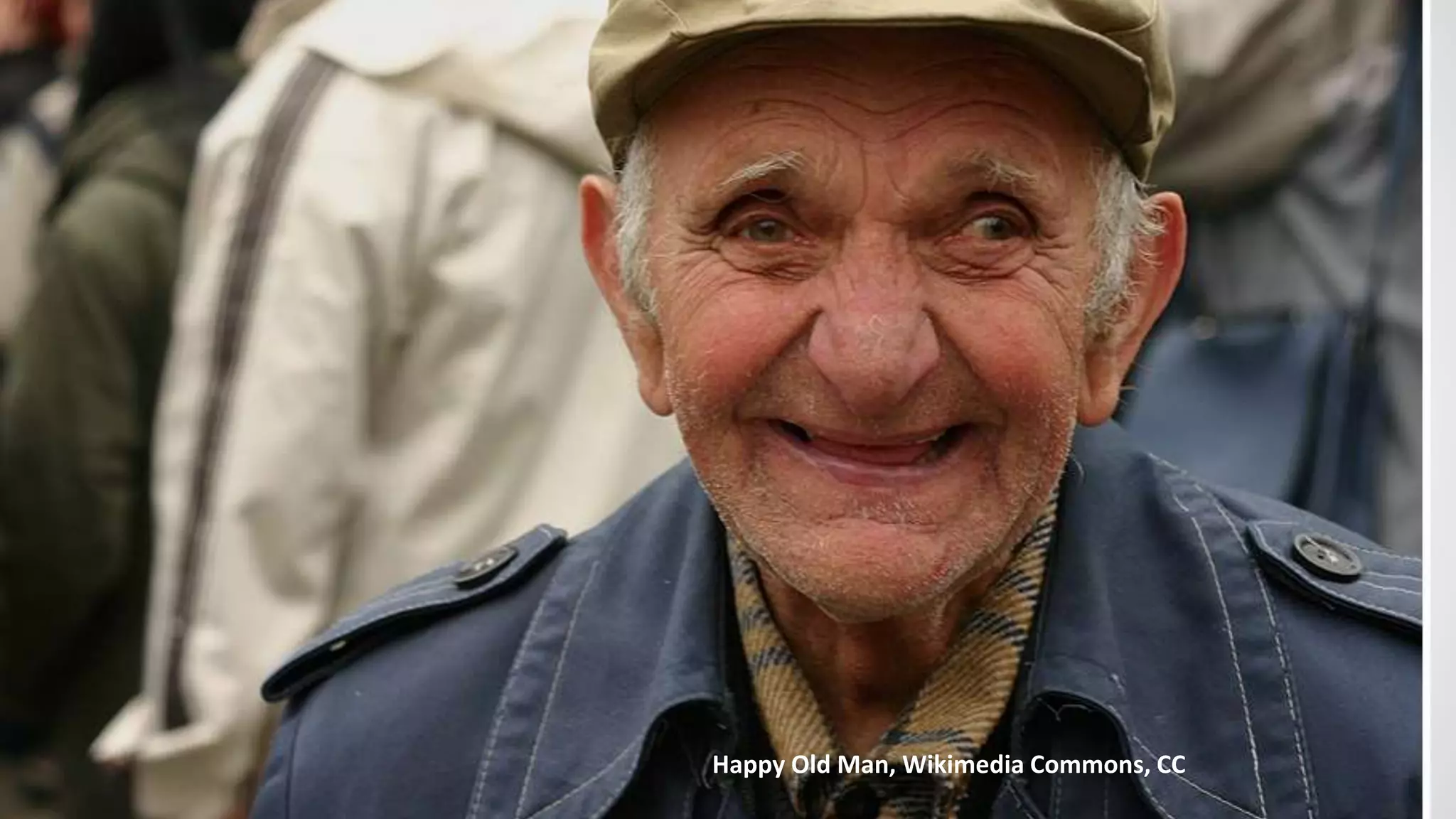 Happy Old Man, Wikimedia Commons, CC
 
