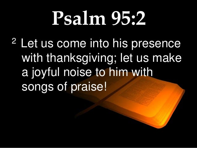 Come Let us Worship the LORD