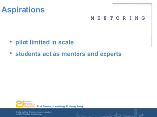 Aspirationspilot limited in scalestudents act as mentors and experts