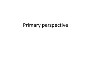 Primary perspective