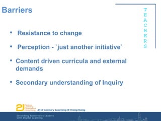 Why we got involveda seamless transitionconcepts of 21st Century learningan accessible curriculumlearn from our Primary colleagues