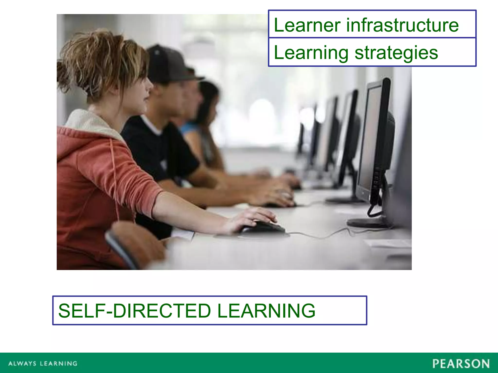 Learner infrastructure
                  Learning strategies




SELF-DIRECTED LEARNING
 