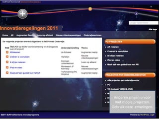 Anderen gingen u voor
 met mooie projecten.
Gebruik deze ervaringen.
 