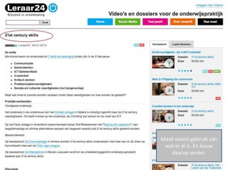 Maak vooral gebruik van
 wat er al is. En bouw
   daarop verder.
 