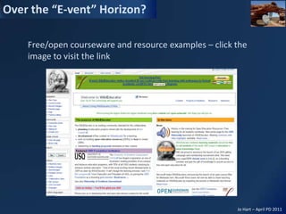 Free/open courseware and resource examples – click the image to visit the link