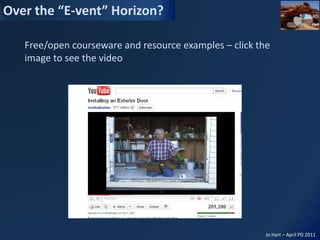 Free/open courseware and resource examples – click the image to see the video