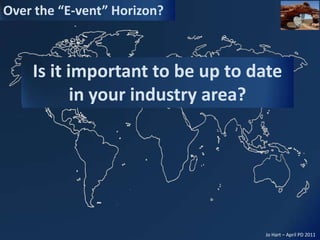 Is it important to be up to date in your industry area?