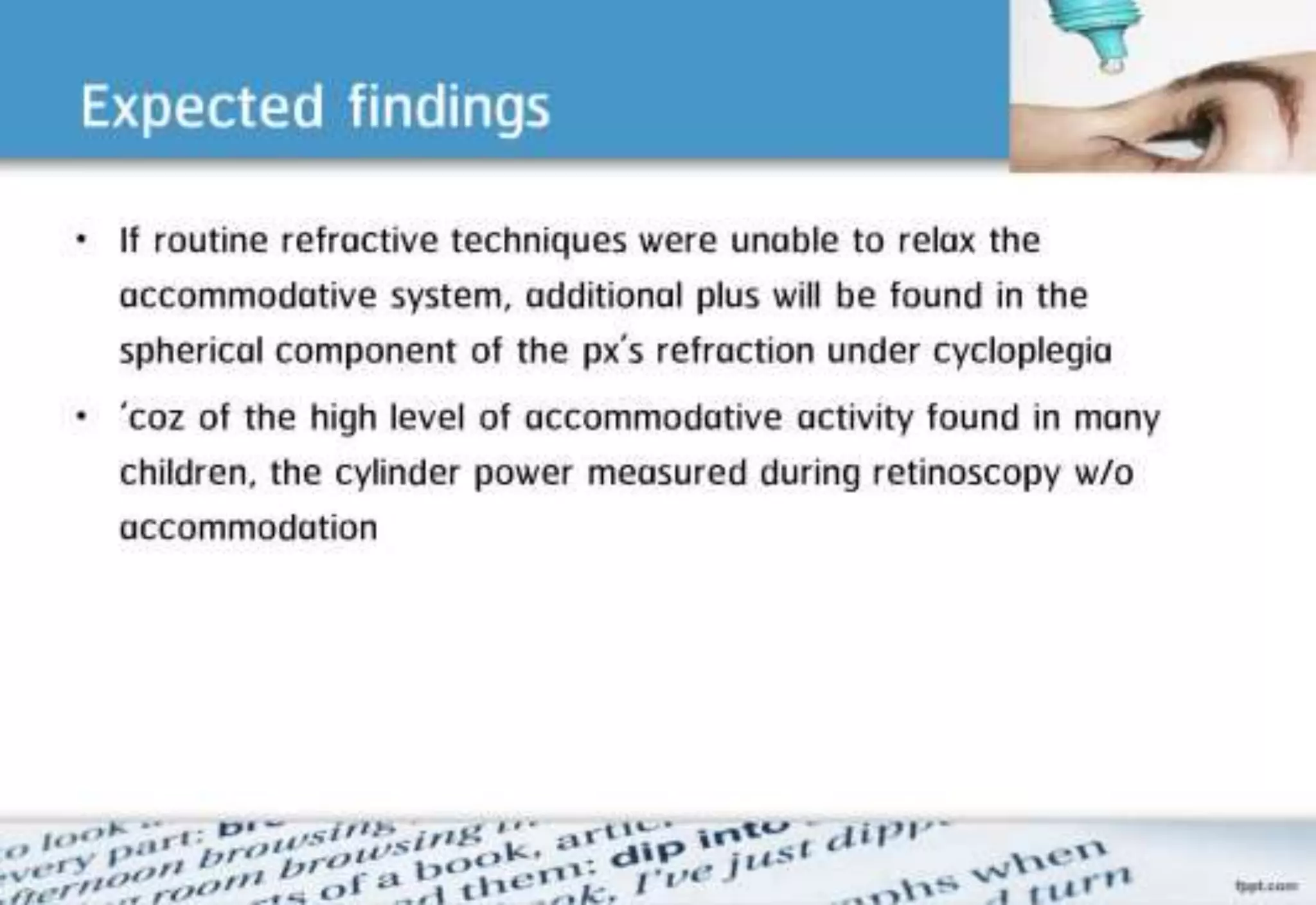 21 step-Diagnosis Procedure Refraction