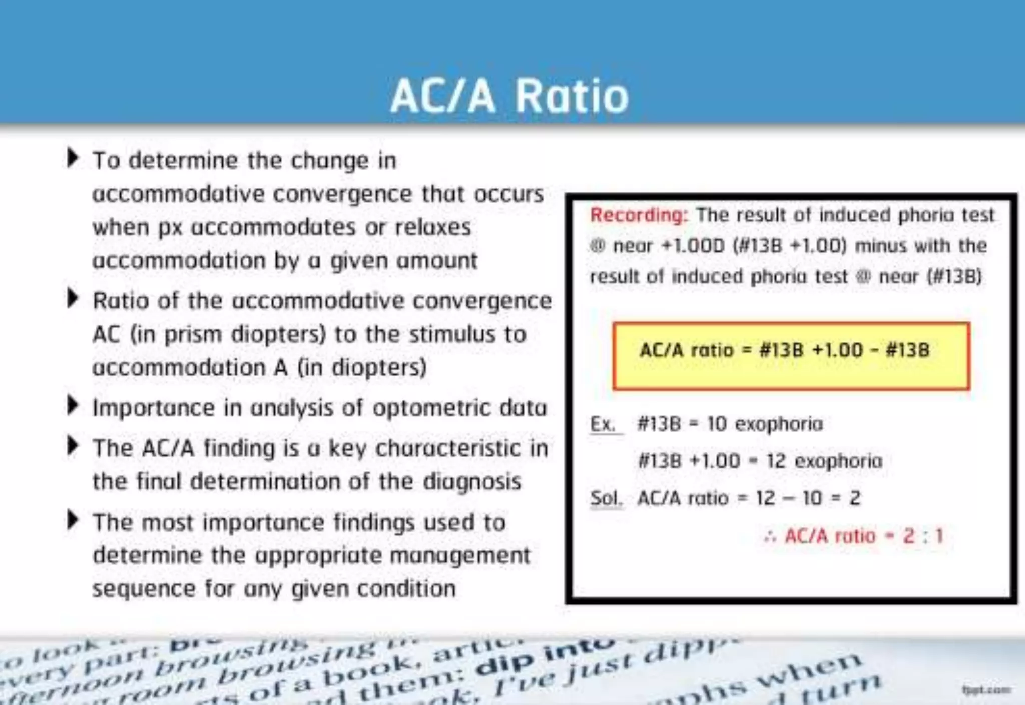 21 step-Diagnosis Procedure Refraction