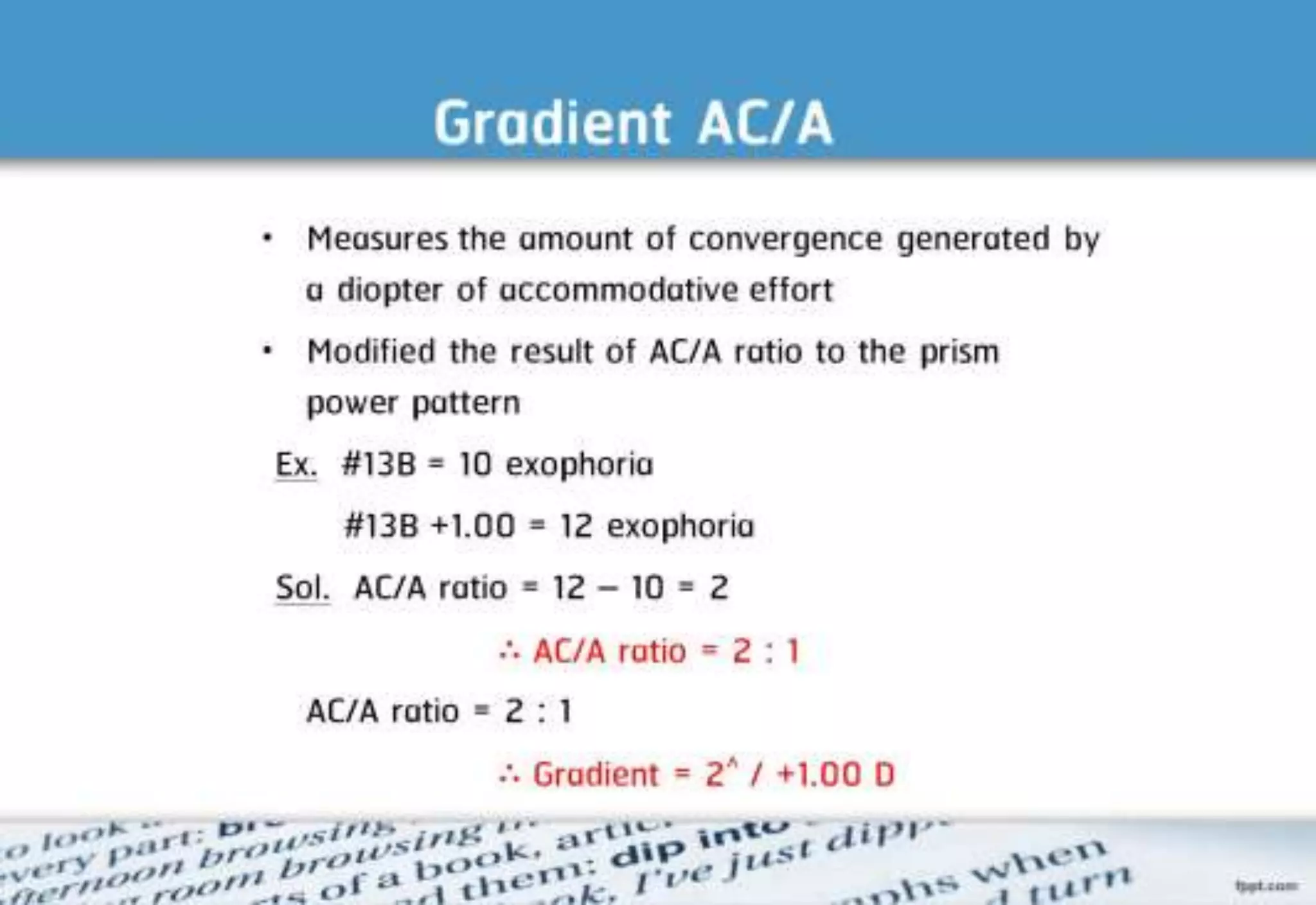 21 step-Diagnosis Procedure Refraction